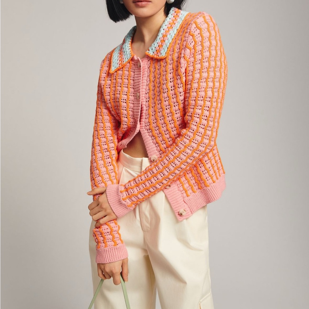 Anthropologie Crotchet Cardigan